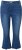 Ulla Popken Cropped Flared Eyelet Jeans Denim Blue - Jeans & Pantalons Femme Grandes Tailles – Plus Size - 