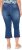 Ulla Popken Cropped Flared Eyelet Jeans Denim Blue - Jeans & Pantalons Femme Grandes Tailles – Plus Size - 