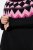 Ulla Popken Neon Alpine Pattern Long Sleeve Turtleneck Sweater Light Pink - Sweatshirts & hoodies - Sweats, Hoodies & Maille Douillets