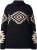 Ulla Popken Aztec Pattern Turtleneck Sweater Black - Sweatshirts & hoodies - 