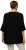 Ulla Popken Oversized 3/4 Sleeve V-Neck Sweater Black - Sweatshirts & hoodies - 