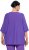 Ulla Popken Oversized 3/4 Sleeve V-Neck Sweater Amethyst - Ulla Popken - 