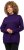 Ulla Popken Long Sleeves Mock Turtleneck Sweater Deep Violet - Sweatshirts & hoodies - 