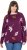Ulla Popken Eco Cotton Leaf Pattern Long Sleeve Sweater Forest Berry - Sweatshirts & hoodies - 