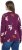 Ulla Popken Eco Cotton Leaf Pattern Long Sleeve Sweater Forest Berry - Sweatshirts & hoodies - 