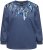 Ulla Popken Sequined Neck Long Sleeve Sweatshirt Ink Blue - Sweatshirts & hoodies - 