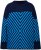 Ulla Popken Graphic Stripe Long Sleeve Turtleneck Sweater Navy - Sweatshirts & hoodies - 