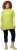 Ulla Popken Oversized Knit Sweater Vest Lime Green - Sweatshirts & hoodies - 