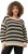 Ulla Popken Striped Long Sleeve Crocheted Sweater Vanilla - Sweatshirts & hoodies - 