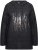 Ulla Popken Sequined Knit Long Sleeve Hoodie Black - Sweatshirts & hoodies - 