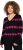 Ulla Popken Heart Print Long Sleeve V-Neck Sweater Black - Sweatshirts & hoodies - 
