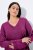 Ulla Popken Soft Fine Knit Pullover V-Neck Sweatshirt Dark Lilac - Sweatshirts & hoodies - Sweats, Hoodies & Maille Douillets
