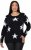 Ulla Popken Glitter Stars Soft Knit Sweater Black - Sweatshirts & hoodies - 