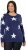 Ulla Popken Glitter Stars Soft Knit Sweater Blue - Sweatshirts & hoodies - 