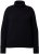Ulla Popken Turtleneck Sweater with Ribbed Inserts Black - Sweatshirts & hoodies - 