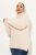 Ulla Popken Turtleneck Ribbed Trim Long Sleeve Sweater Nature Melange - Sweatshirts & hoodies - Sweats, Hoodies & Maille Douillets