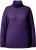 Ulla Popken Turtleneck Ribbed Trim Long Sleeve Sweater Deep Violet - Sweatshirts & hoodies - 