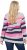 Ulla Popken Landscape Stripe Sweater Light Grey Melange - Sweatshirts & hoodies - 