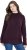 Ulla Popken Contrast Trim Long Sleeve Sweater Dark Ruby - Sweatshirts & hoodies - 