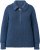 Ulla Popken Two-Tone Mixed Knit Troyer Collar Sweater Navy - Sweatshirts & hoodies - 