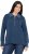 Ulla Popken Two-Tone Mixed Knit Troyer Collar Sweater Navy - Sweatshirts & hoodies - 