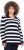 Ulla Popken Striped Polo Collar Long Sleeve Sweater Navy - Sweatshirts & hoodies - 