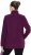 Ulla Popken Modular Fleece Zip Front Jacket Dark Cherry - Sweatshirts & hoodies - 
