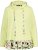 Ulla Popken Ruffle Hem A-line Fit Hooded Sweatshirt Lime Green - Sweatshirts & hoodies - 