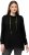 Ulla Popken GLOW Lettered Collared Sweatshirt Black - Sweatshirts & hoodies - 