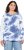 Ulla Popken Tie Dye Gathered Sweatshirt Atlantic Blue - Sweatshirts & hoodies - 