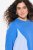 Ulla Popken Pinstripe Gore Long Sleeve Sweatshirt Peacock Blue - Sweatshirts & hoodies - Sweats, Hoodies & Maille Douillets