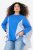 Ulla Popken Pinstripe Gore Long Sleeve Sweatshirt Peacock Blue - Sweatshirts & hoodies - Sweats, Hoodies & Maille Douillets