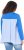 Ulla Popken Pinstripe Gore Long Sleeve Sweatshirt Peacock Blue - Sweatshirts & hoodies - 