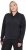 Ulla Popken Quick Drying College Collar Sweatshirt Black - Sweatshirts & hoodies - 
