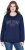 Ulla Popken NYC Embroidered Long Sleeve Sweatshirt Ink Blue - Sweatshirts & hoodies - 