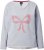Ulla Popken Bow City Lettering Sweatshirt Light Grey Melange - Sweatshirts & hoodies - 