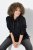 Ulla Popken Chain Fringe Smooth Fleece Sweatshirt Black - Sweatshirts & hoodies - Sweats, Hoodies & Maille Douillets