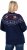 Ulla Popken Norwegian Style Christmas Sweater Blue - Sweatshirts & hoodies - 