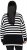Ulla Popken Striped Stand-Up Collar Sweater Black - Sweatshirts & hoodies - 