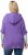 Ulla Popken Fuzzy Knit Short Sleeve Hoodie Pale Lilac - Sweatshirts & hoodies - 