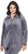 Ulla Popken Velour Loungewear Jacket Dark Grey - Sweatshirts & hoodies - 
