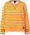 Ulla Popken Striped Drawstring Hem Sweatshirt Orange - Sweatshirts & hoodies - 
