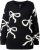 Ulla Popken Glitter Bow Sweater Black - Sweatshirts & hoodies - 