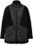 Ulla Popken Patch Print Fleece Jacket Black - Sweatshirts & hoodies - 