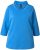 Ulla Popken Classic Fit with Side Slits 3/4 Sleeve Sweatshirt Royal Blue - Sweatshirts & hoodies - 