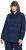 Ulla Popken Eco Cotton Stripe Textured Sweatshirt Navy - Sweatshirts & hoodies - 