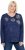 Ulla Popken Metallic Print Extra Soft Christmas Sweatshirt Ink Blue - Sweatshirts & hoodies - 