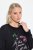 Ulla Popken Sparkling Sequin Bows Christmas Sweatshirt Black - Sweatshirts & hoodies - Sweats, Hoodies & Maille Douillets