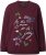 Ulla Popken Sparkling Sequin Bows Christmas Sweatshirt Plum - Sweatshirts & hoodies - 