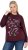 Ulla Popken Sparkling Sequin Bows Christmas Sweatshirt Plum - Sweatshirts & hoodies - 